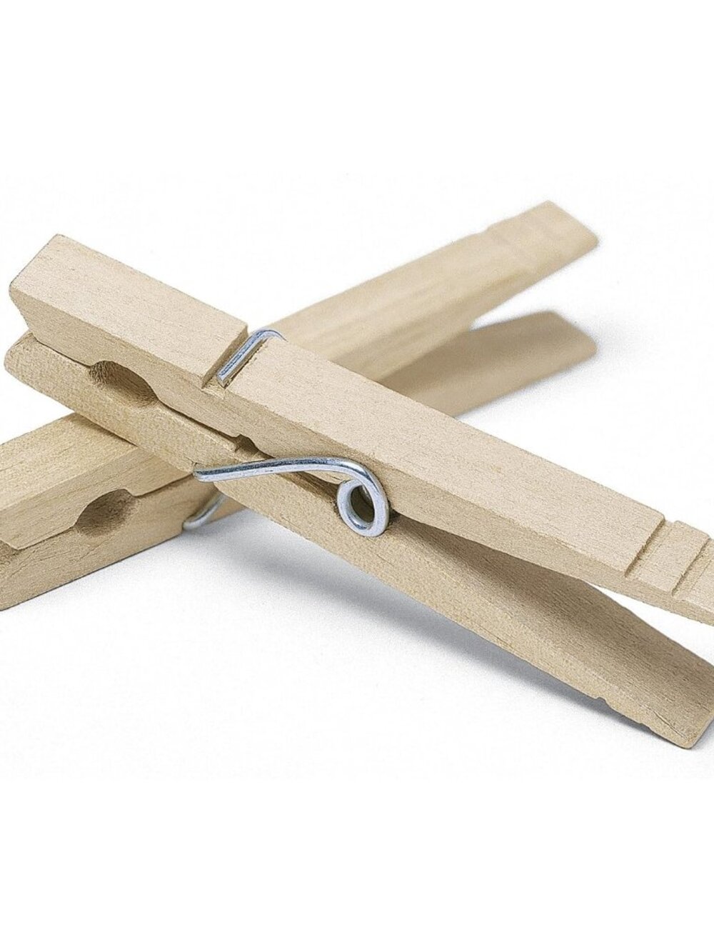 50 Pack Wooden Clothespins, 3.38 Inch Heavy Duty Clothes Pins for Laundry Line,